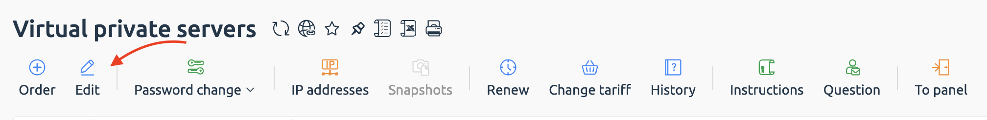 Edit Service